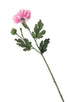 Artificial 55cm Single Stem Pink Chrysanthemum